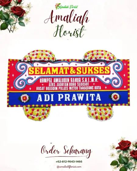 Papan Bunga Ucapan Selamat Muara Dua
